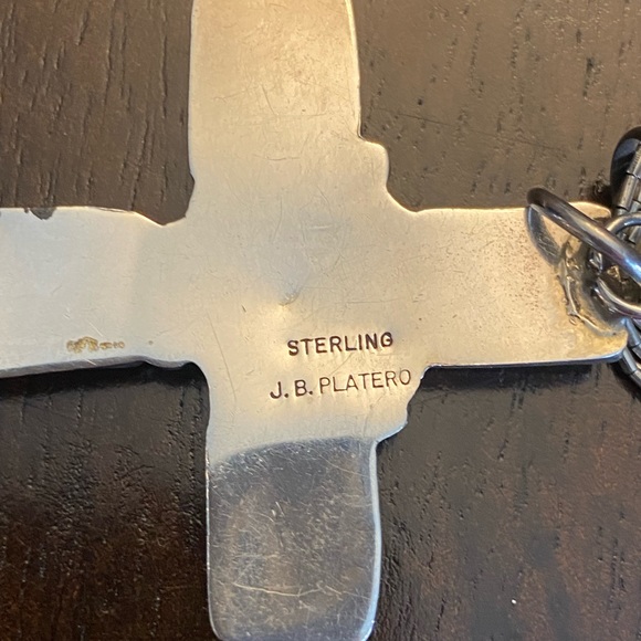 Navajo Sterling Silver with Cross - Picture 3 of 3